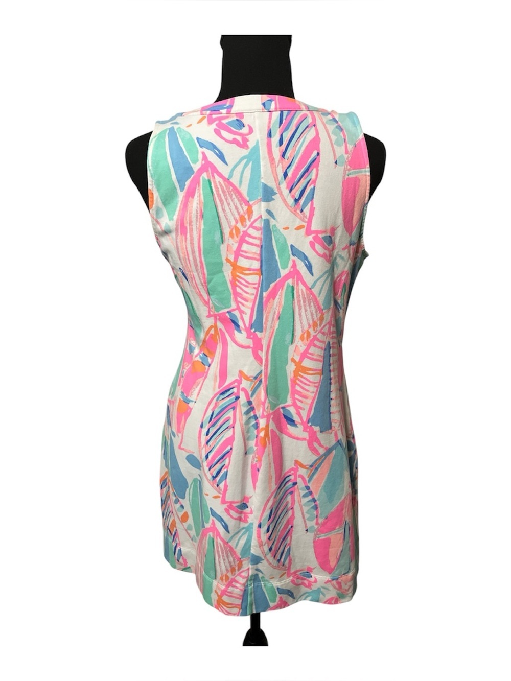 Lilly Pulitzer Small Pink Tropical Print Sleeveless Shift Dress Resort Preppy - Picture 2 of 9
